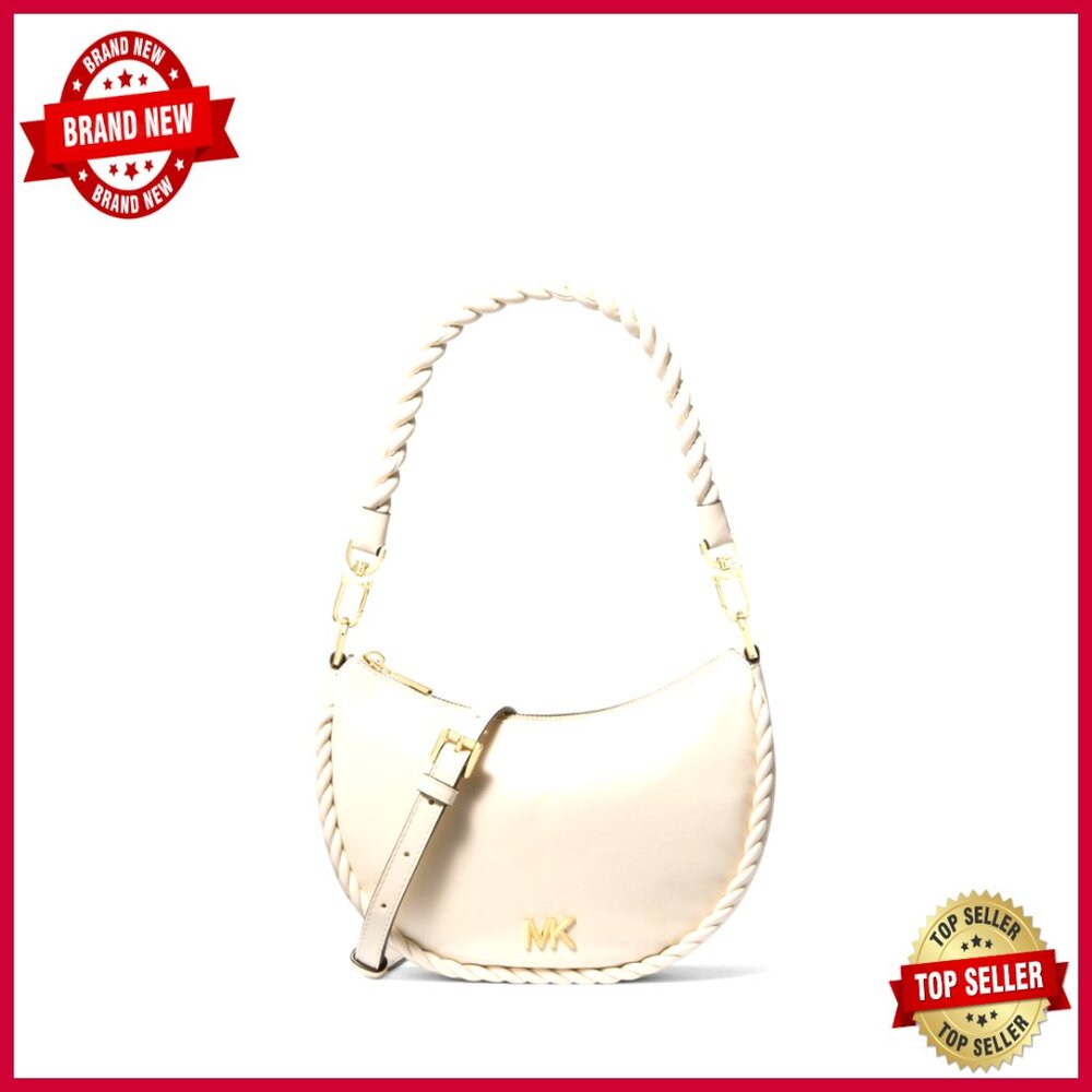 Small Convertible Leather Pouchette Shoulder Crossbody Bag